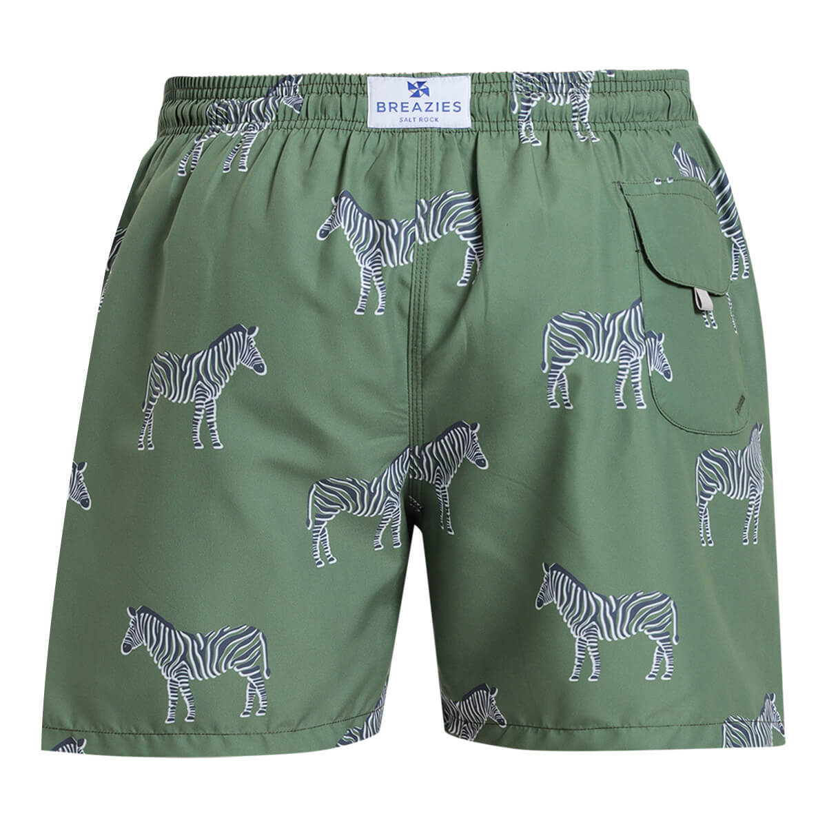 Swim Shorts - Zebras | Army Green