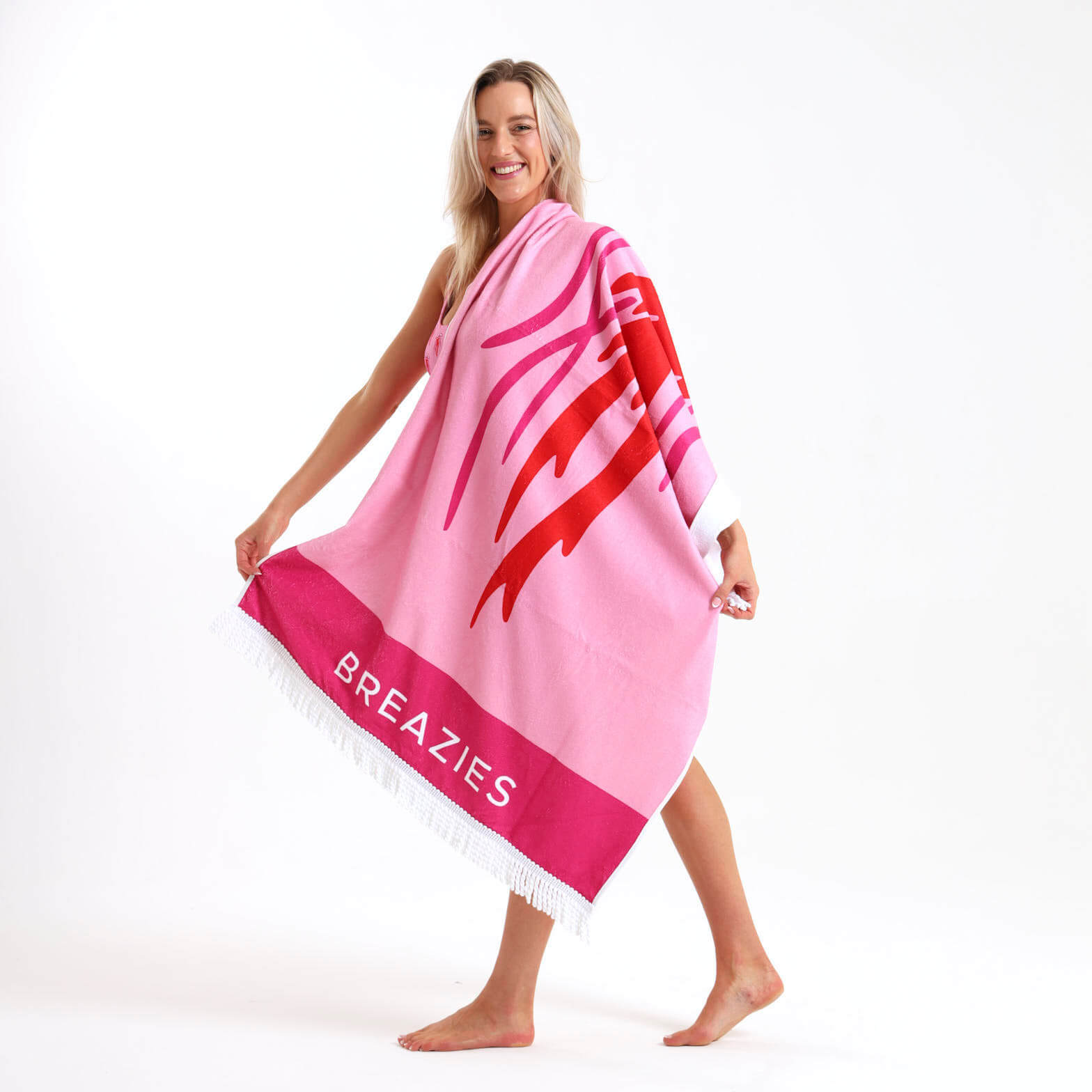 Luxury Beach Towel - Jellyfish | Pink