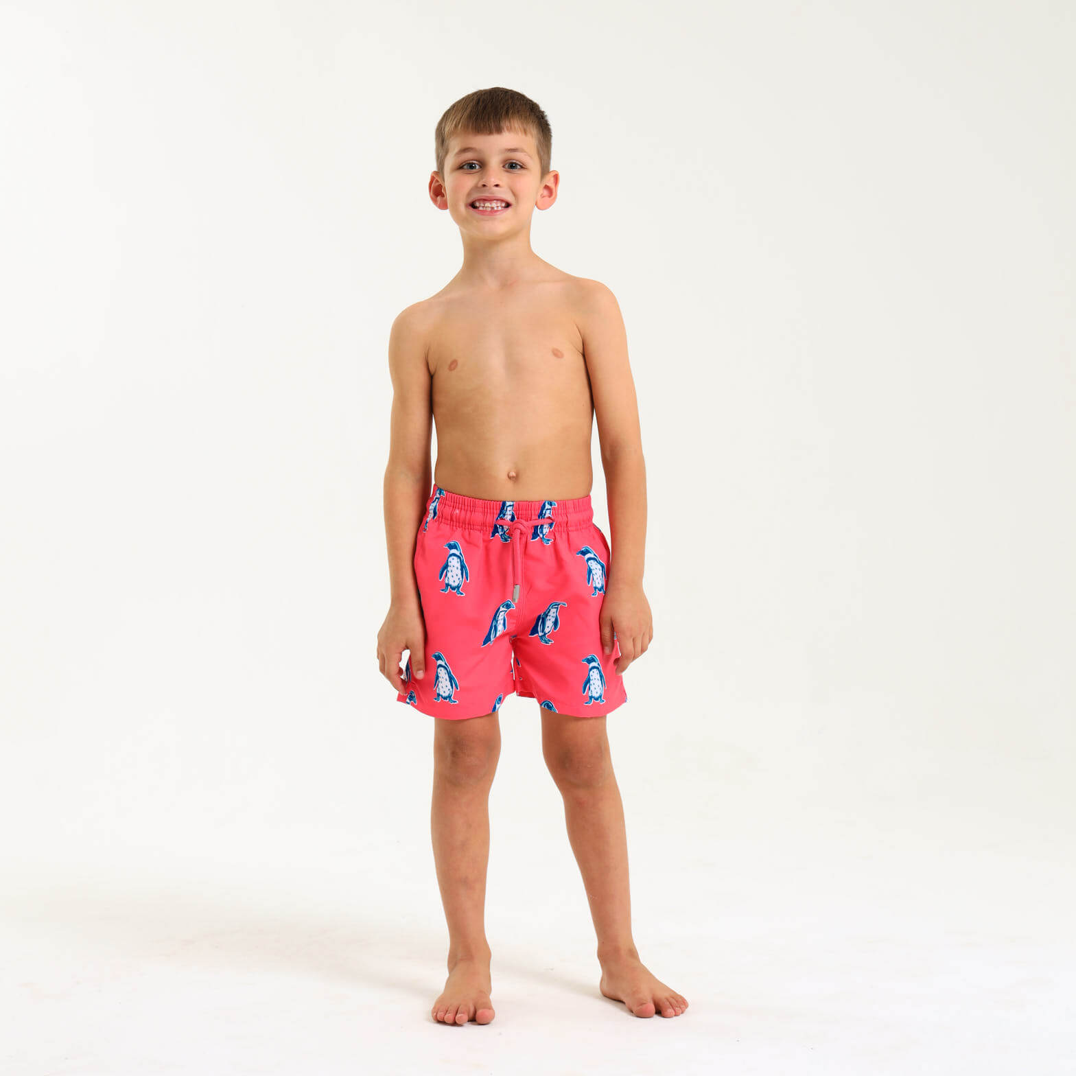 Boys Swim Shorts - Penguin | Coral