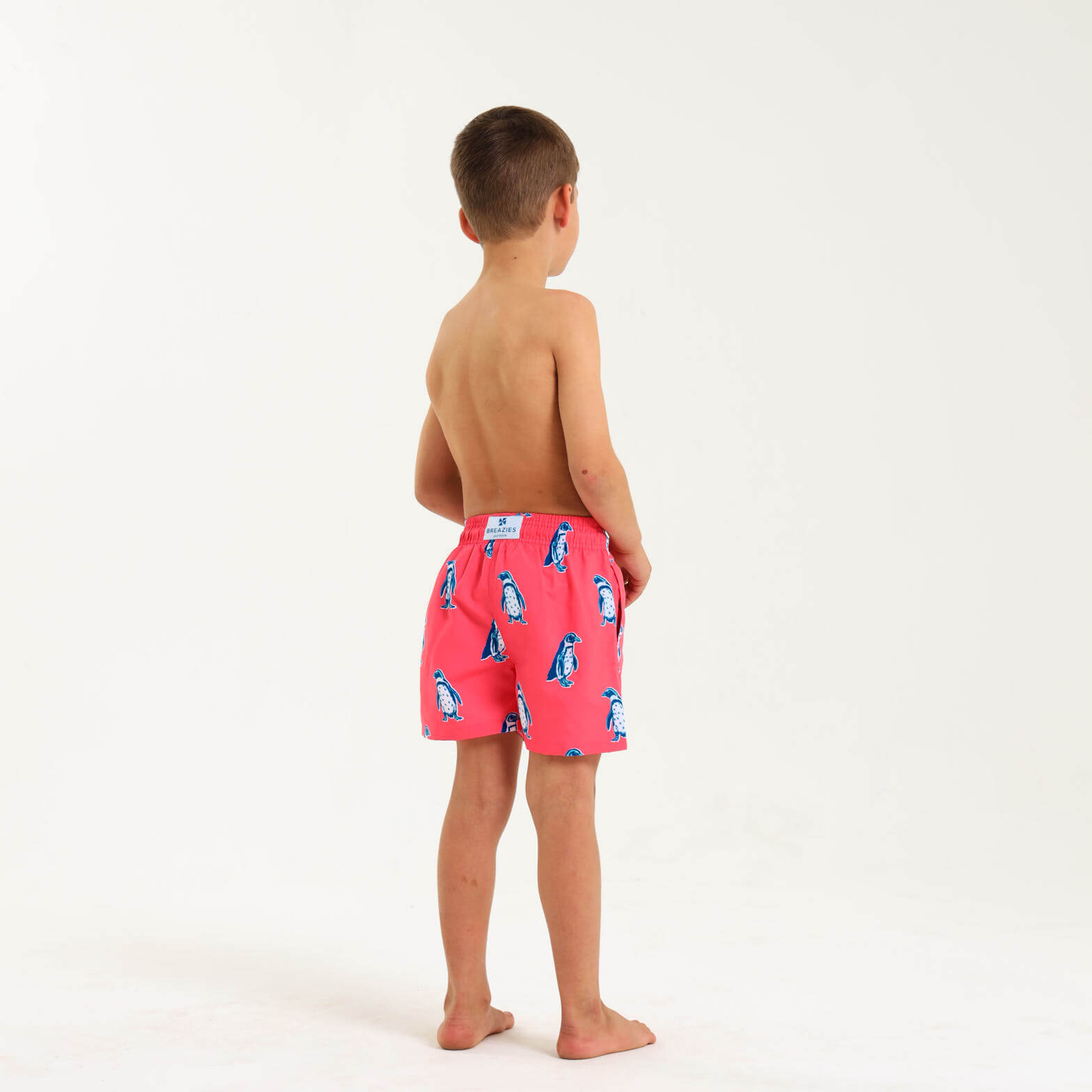 Boys Swim Shorts - Penguin | Coral