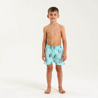 Boys Swim Shorts - Penguin | Mint