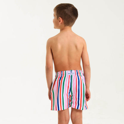 Boys Swim Shorts - Stripes | Multi Colour
