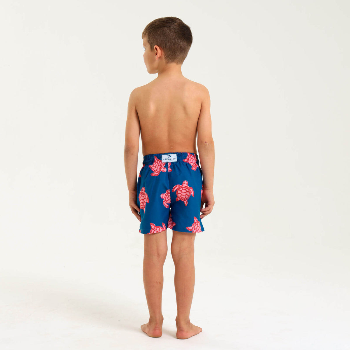 Boys Swim Shorts - Turtles | Royal Blue
