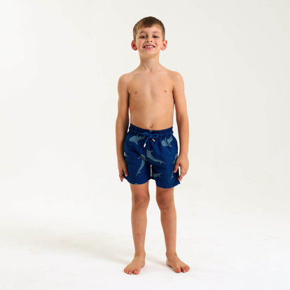 Boys Swim Shorts - Whale Shark | Navy