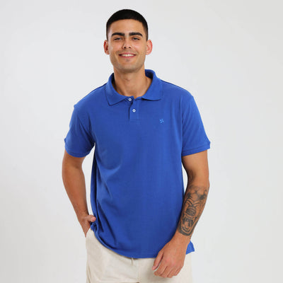 Cotton Polo | Blue