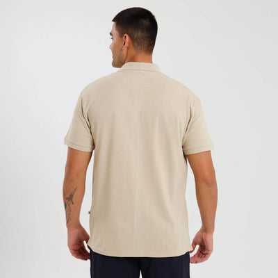 Cotton Polo | Natural