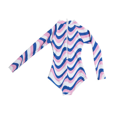 Girls Long Sleeve - Retro Stripe | Candy