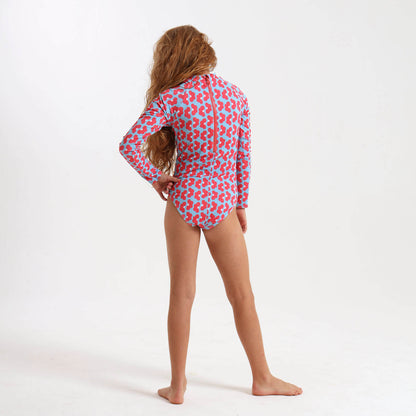 Girls Long Sleeve - Daisy | Coral