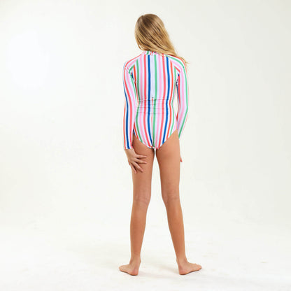 Girls Long Sleeve - Stripes | Multi Colour