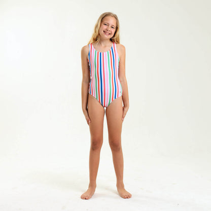Girls One Piece - Stripes | Multi Colour