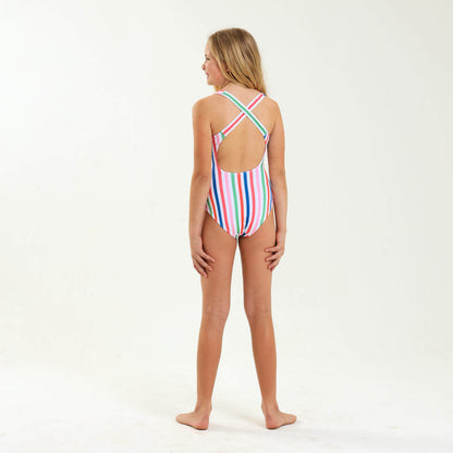 Girls One Piece - Stripes | Multi Colour