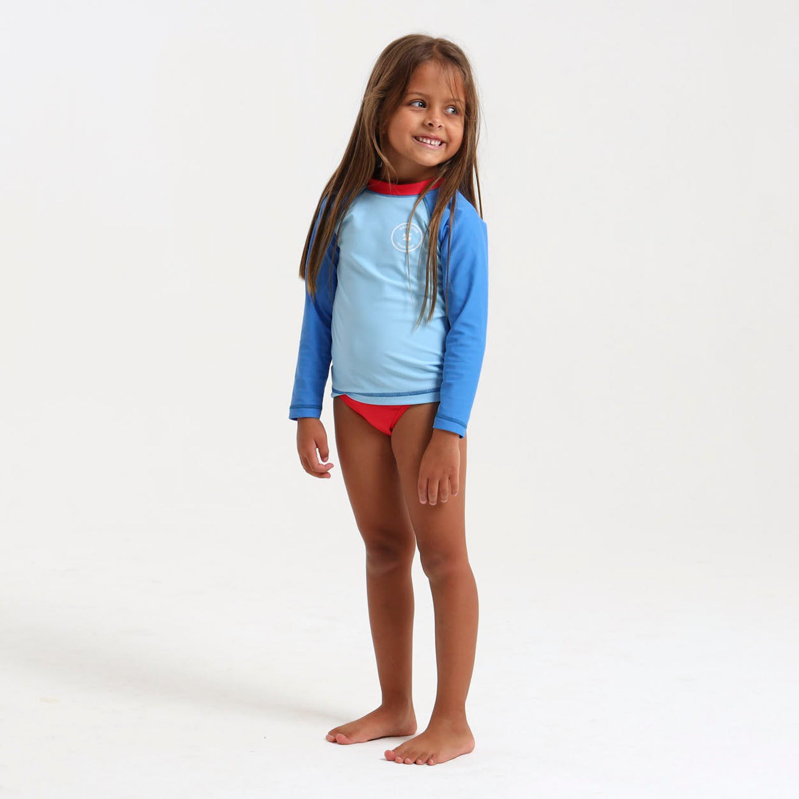 Kids Rash Vests - Tricolour | Blue