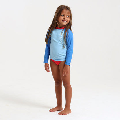 Kids Rash Vests - Tricolour | Blue