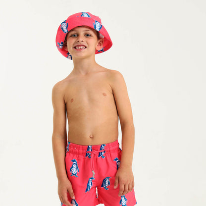 Boys Swim Shorts - Penguin | Coral