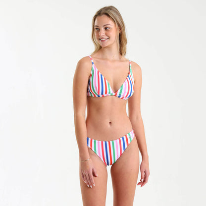 Ladies Bikini Top - Stripes | Multi Colour