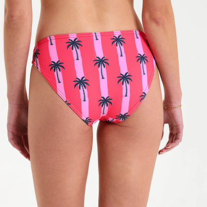Ladies Bikini Bottoms - Palms | Pink & Coral