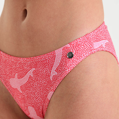 Ladies Bikini Bottoms - Whale Shark | Coral