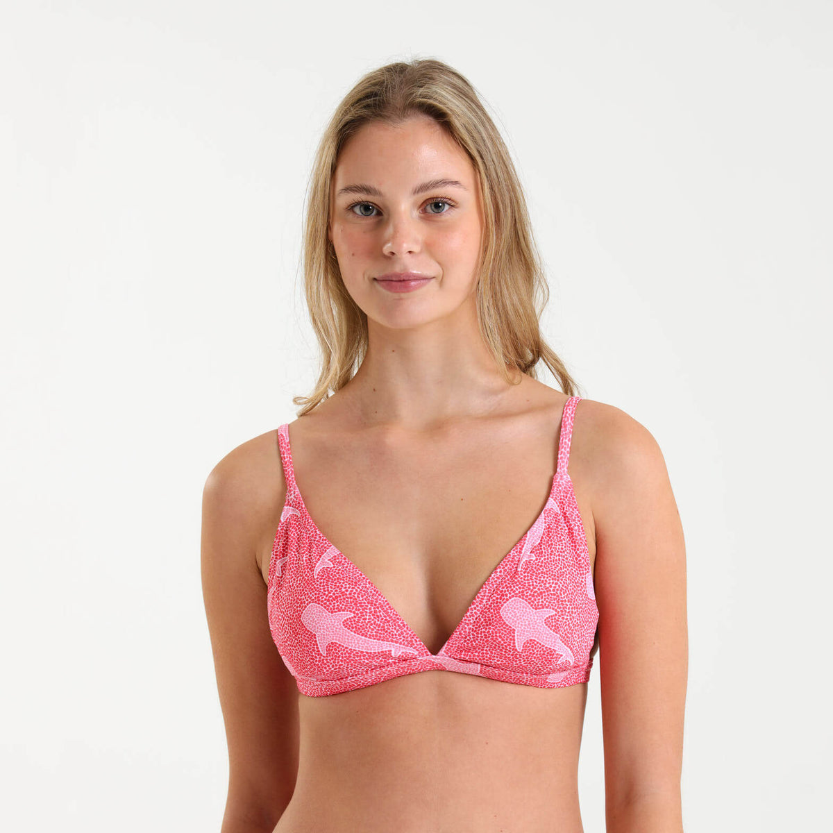 Ladies Bikini Top - Whale Shark | Coral