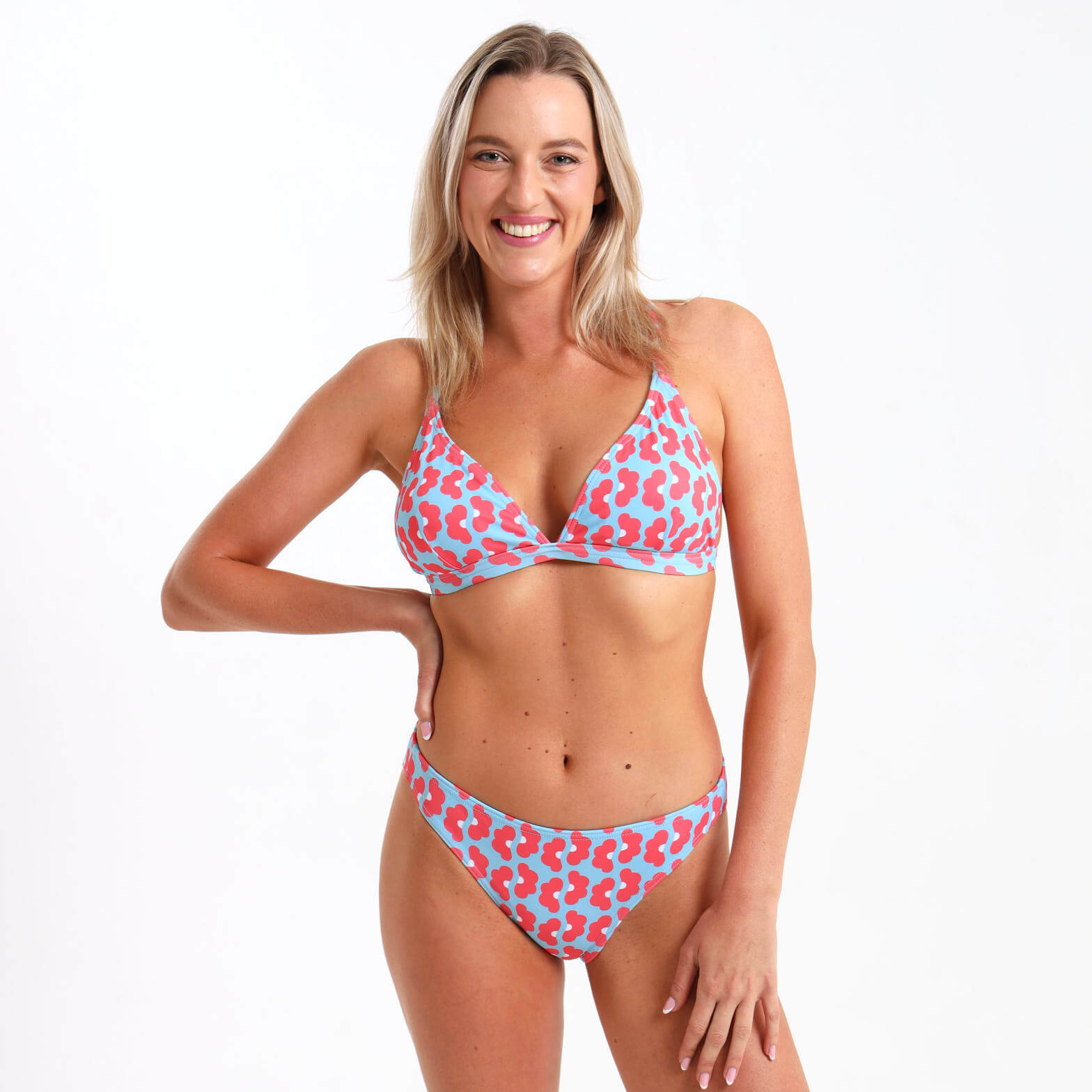 Ladies Bikini Bottom - Daisy | Coral