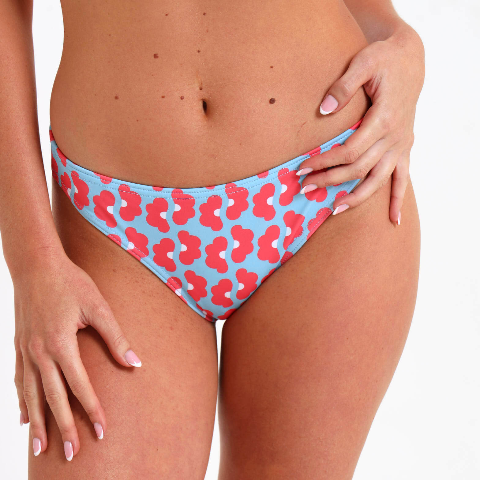 Ladies Bikini Bottom - Daisy | Coral
