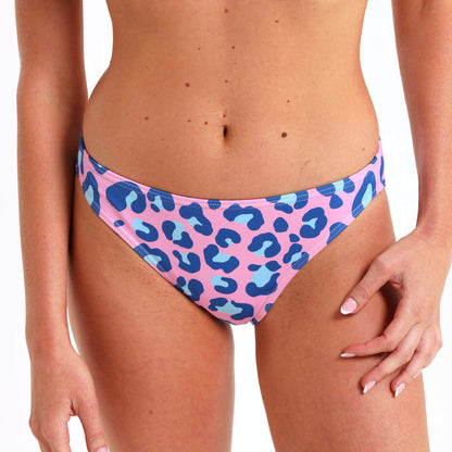 Ladies Bikini Bottom - Leopard | Pink