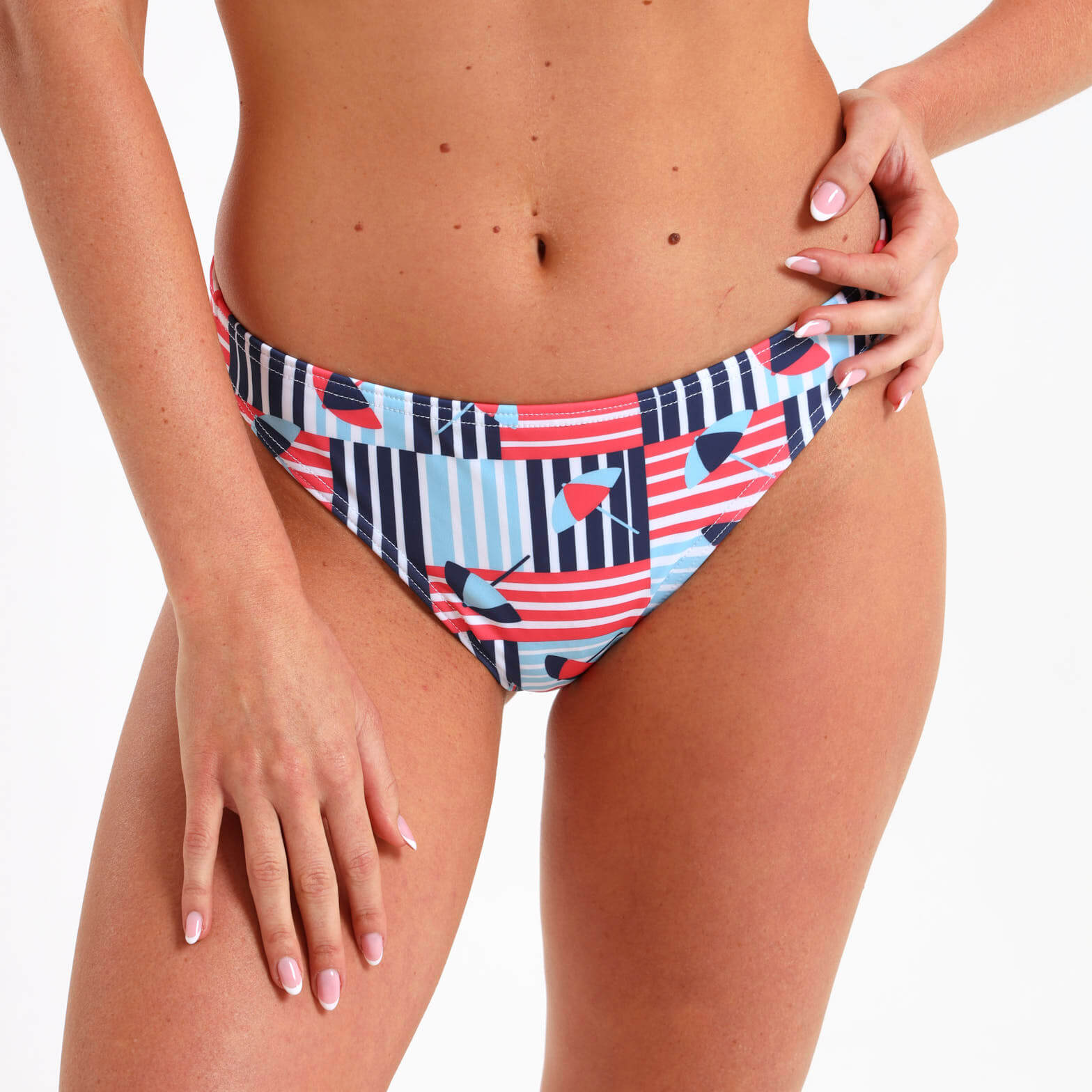 Ladies Bikini Bottom - Umbrellas | Blue