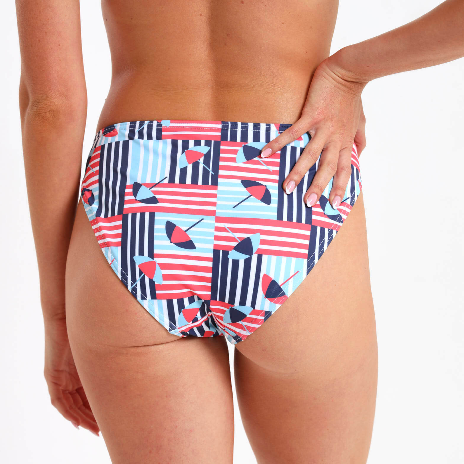 Ladies Bikini Bottom - Umbrellas | Blue