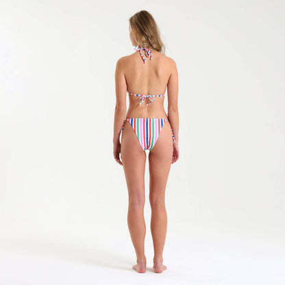 Ladies String Bikini Top - Stripes | Multi Colour