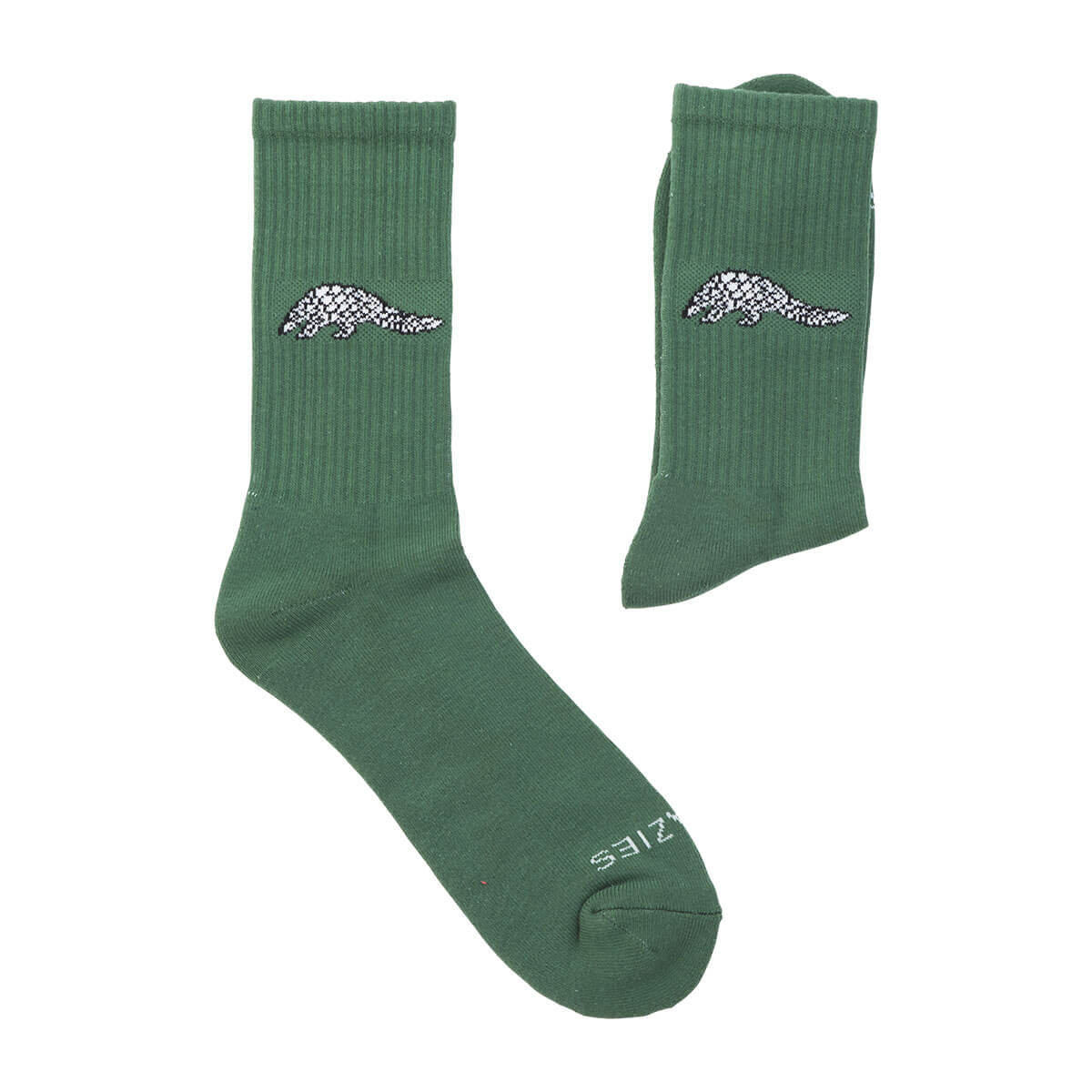 Socks - Army Green Pangolin