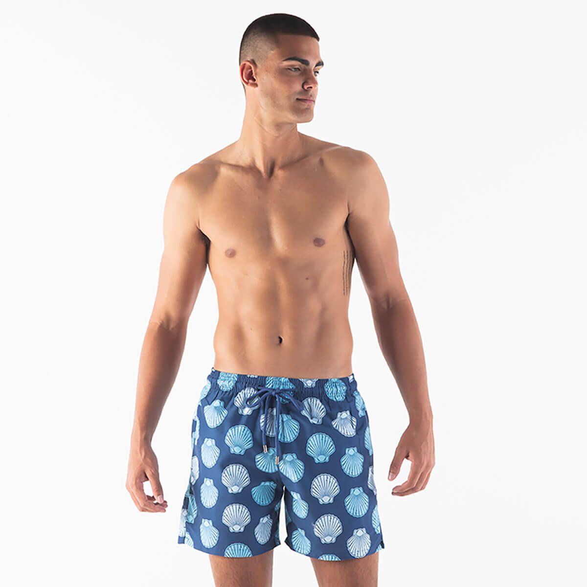 Swim Shorts - Clam Shells | Navy