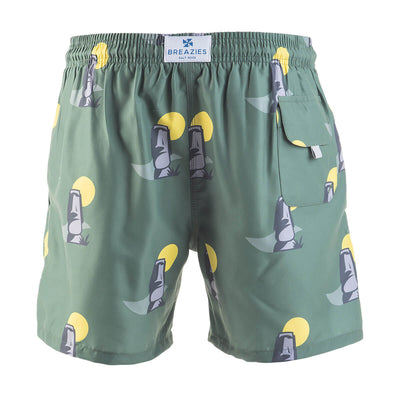 Swim Shorts - Easter Island | Army Green