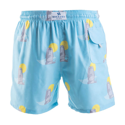 Swim Shorts - Easter Island | Baby Blue