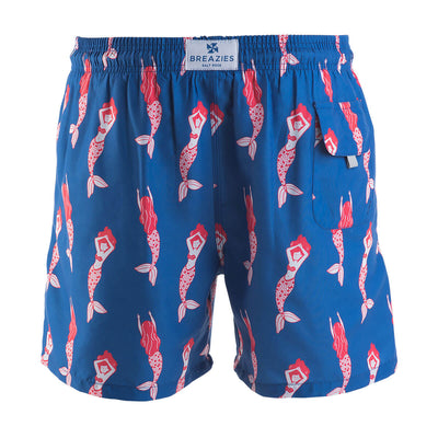 Swim Shorts - Mermaids | Royal Blue
