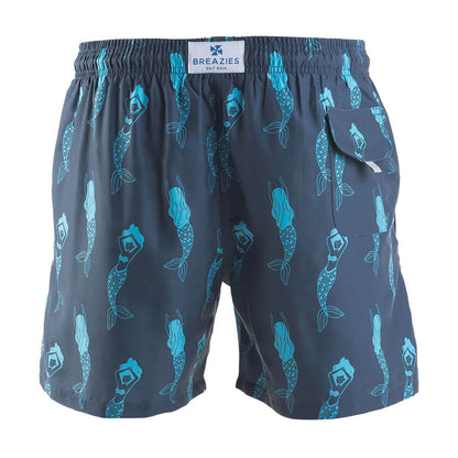 Swim Shorts - Mermaids | Steel