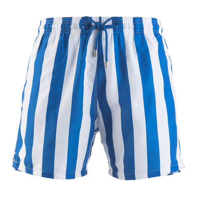 Swim Shorts - Stripes | Blue & White