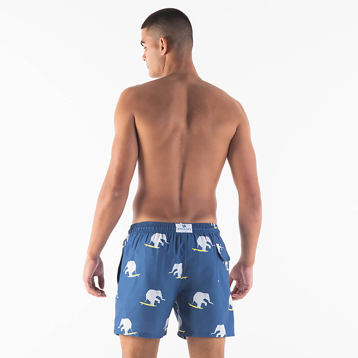 Swim Shorts - Surfing Elephants | Navy