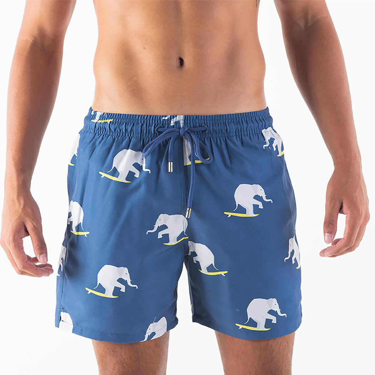 Swim Shorts - Surfing Elephants | Navy