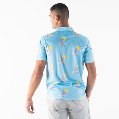 Golf Shirt - Easter Island | Baby Blue